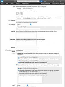 créer un groupe linkedin