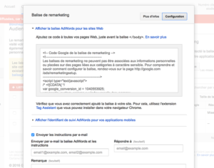 script remarketing adwords